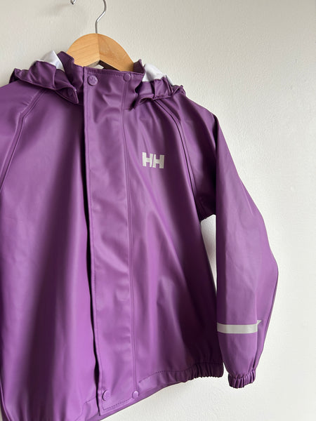 Helly Hansen Purple Rubberized Rain Jacket • 6 years