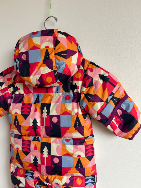 Columbia Pink and Purple Bear Bunting Snowsuit • 3-6 months