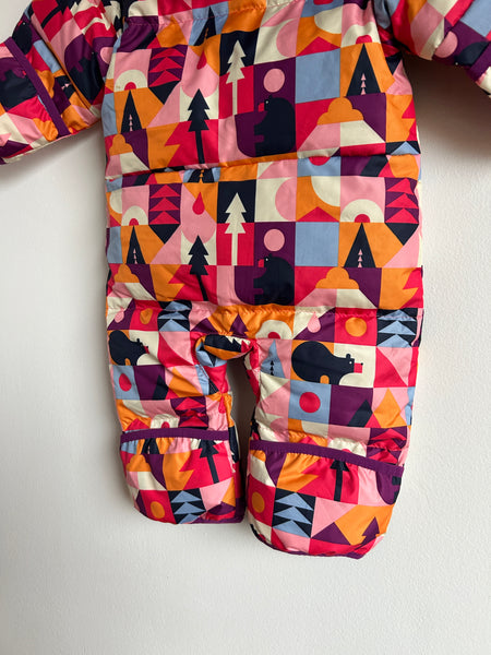 Columbia Pink and Purple Bear Bunting Snowsuit • 3-6 months