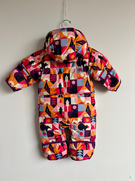 Columbia Pink and Purple Bear Bunting Snowsuit • 3-6 months