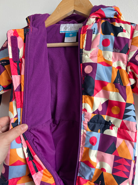 Columbia Pink and Purple Bear Bunting Snowsuit • 3-6 months