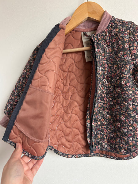 Wheat Quilted Floral Thermowear Floral Jacket • 2 years