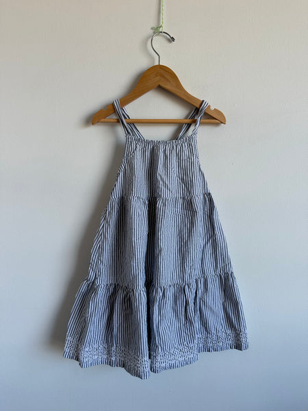 Old Navy Lace Grey Stripe Tank Dress • 5 years