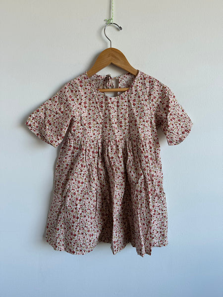 Nest and Nurture Red Floral Dress • 5-6 years