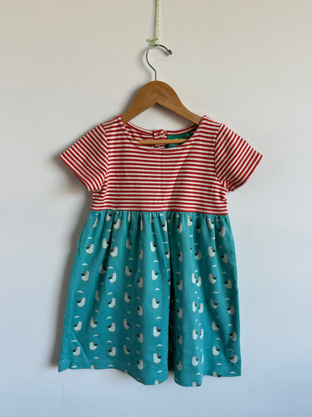 Little Green Radicals Seagull Dress • 4-5 years