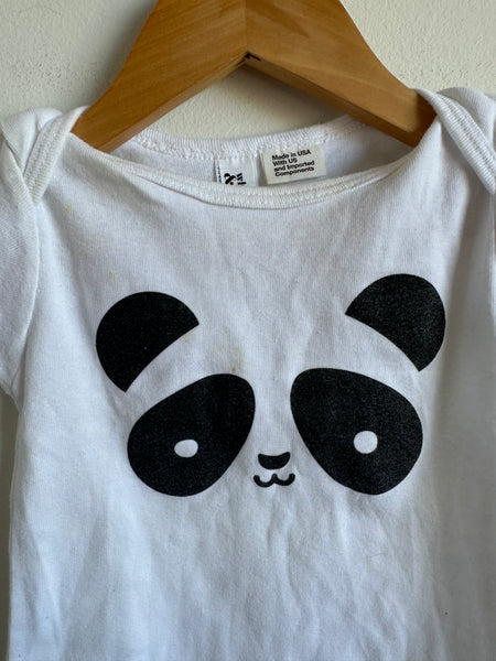 Whistle and Flute Panda Onesie • 6-12 months