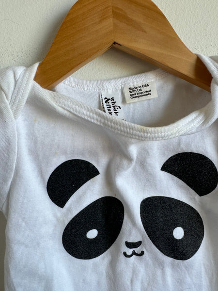 Whistle and Flute Panda Onesie • 6-12 months