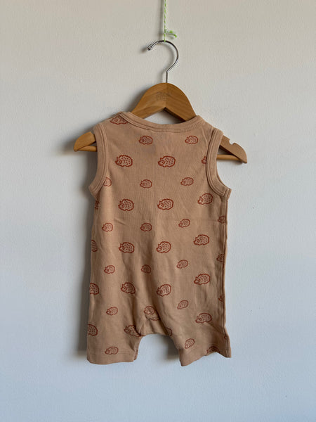 Parade Organics Hedgehog Tank Short Romper • 6-12 months