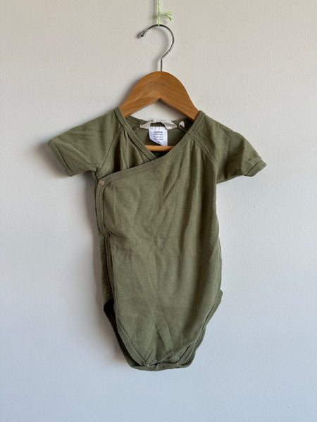 Susokoshi Organic Cotton Green Wrap Onesie • 1 year