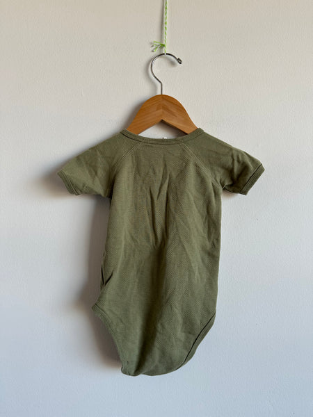 Susokoshi Organic Cotton Green Wrap Onesie • 1 year