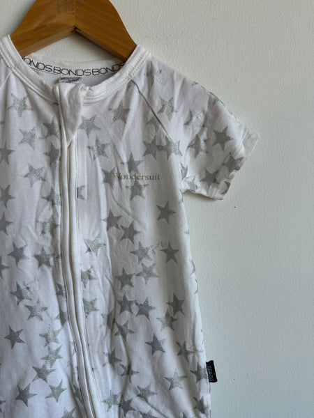 Bonds Silver Star Short Wondersuit • 1 year