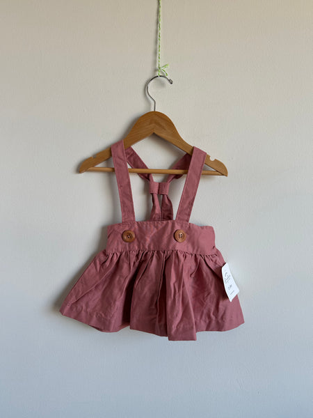 NEW Nest and Nurture Pink Pinafore Style Skirt • 12-24 months