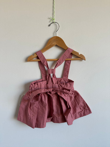 NEW Nest and Nurture Pink Pinafore Style Skirt • 12-24 months