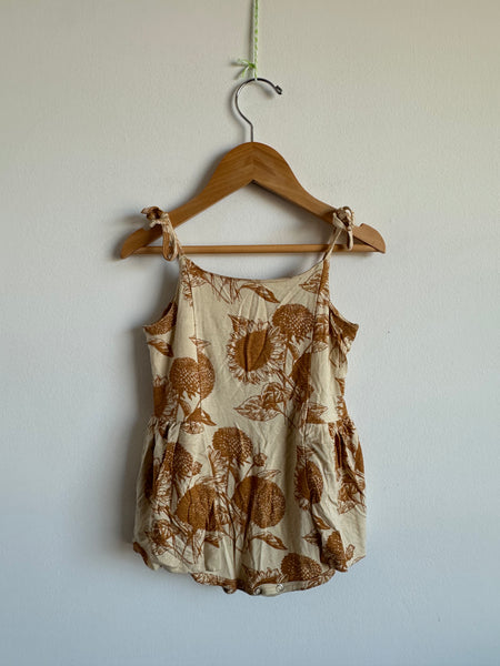 Kate Quinn Sunflower Tank Romper • 2 years