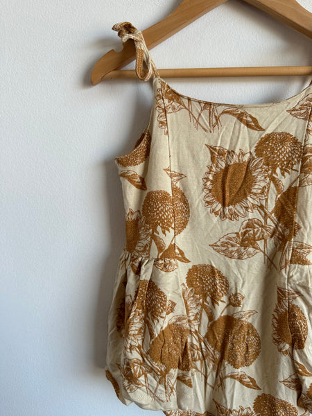 Kate Quinn Sunflower Tank Romper • 2 years