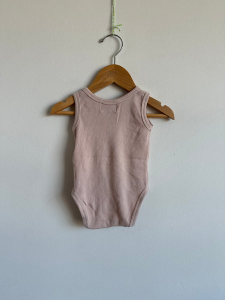 Bobo Choses Ribbed Swan Onesie • 3 months