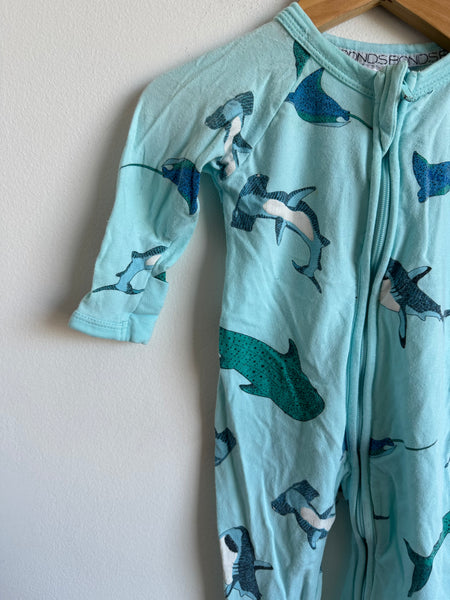 Bonds Shark Wondersuit • 3-6 months