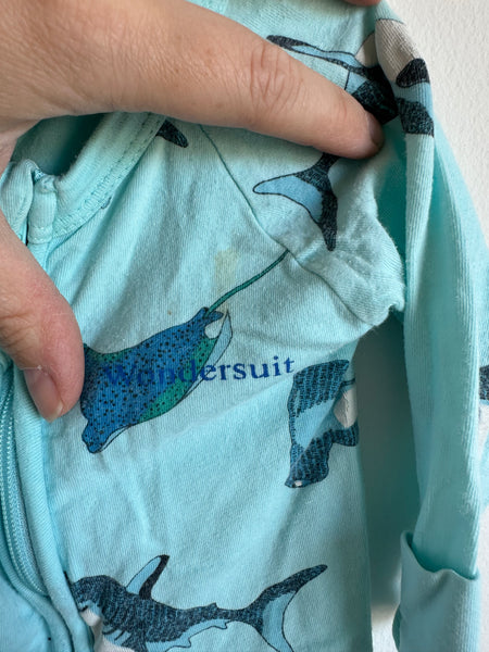 Bonds Shark Wondersuit • 3-6 months