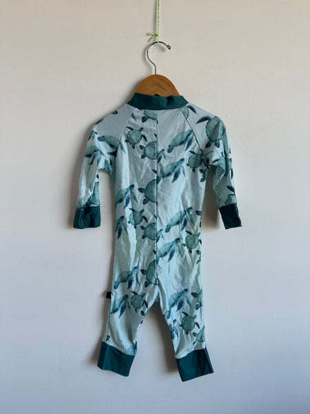 Honeysuckle Swim Turtley Cute Sunsuit • 12-18 months
