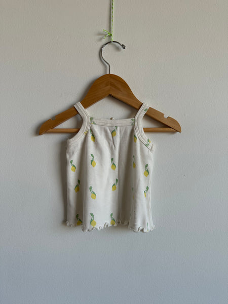 Kate Quinn Lemon Lettuce Hem Tank • 6-12 months