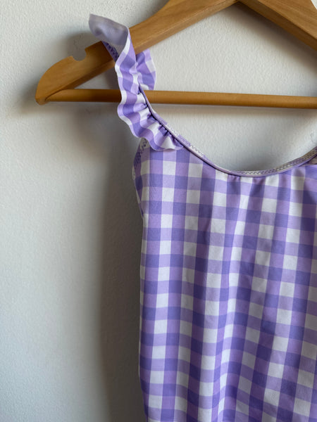 Zara Purple Gingham Swimsuit • 2-3 years