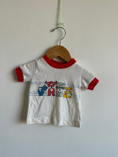 Vintage Work Out Bears T-shirt • 0-3 months
