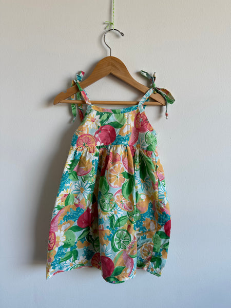 Pink Soda Fruit Tie Dress • 3 years