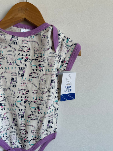 NEW Baby Mode Cat Onesie • 12 months