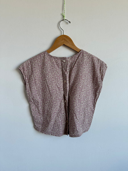 Petits Vilains Lilac Floral Tee • 6-7 years