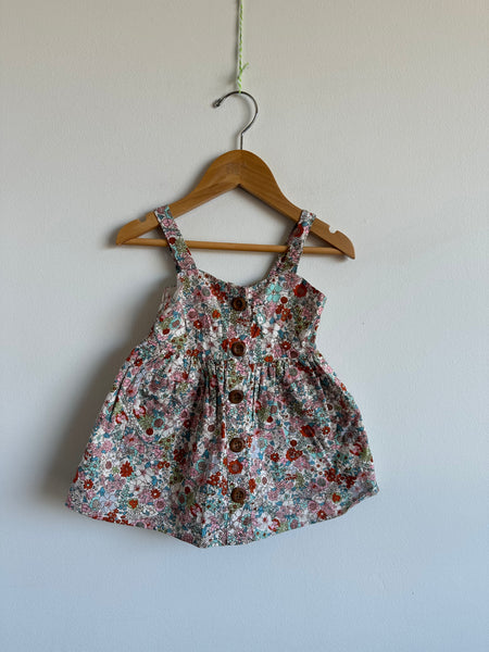 Karibou Floral Button Tank Dress • 1 year