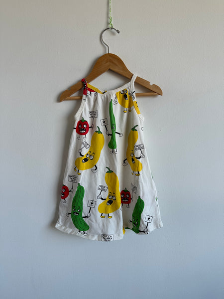 Mini Rodini Vegetable Dress • 1-2 years