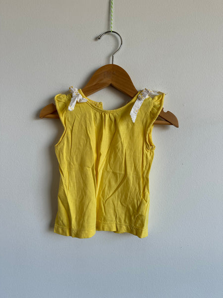 Jacadi Yellow Bow Tank •18 months