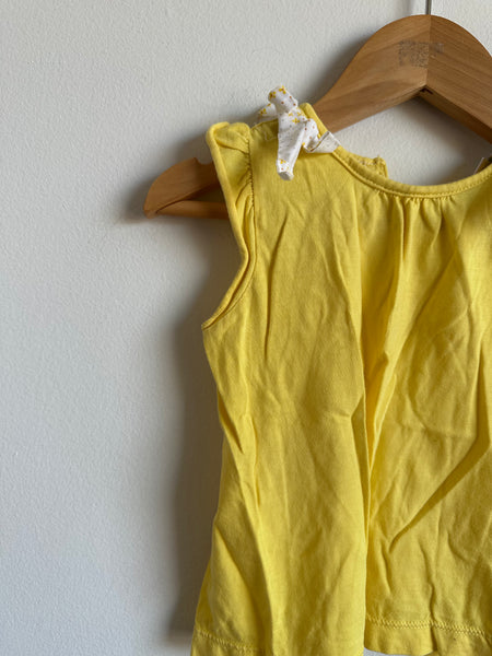 Jacadi Yellow Bow Tank •18 months