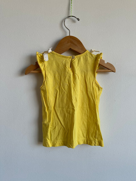 Jacadi Yellow Bow Tank •18 months