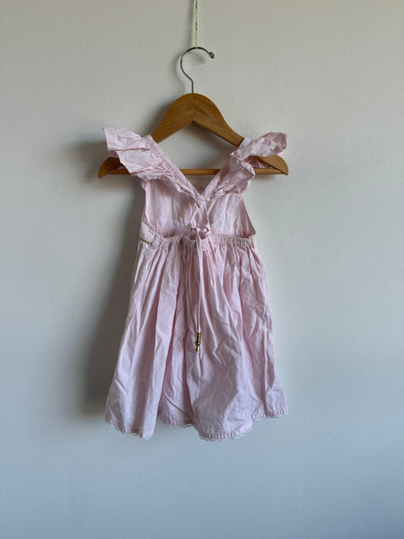 Lacey Lane Pink Flutter Sleeve Dress  2 years