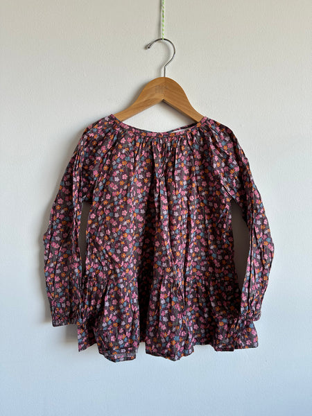 Petits Vilains Purple Floral Tunic Dress • 6-7 years