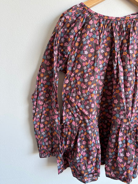 Petits Vilains Purple Floral Tunic Dress • 6-7 years