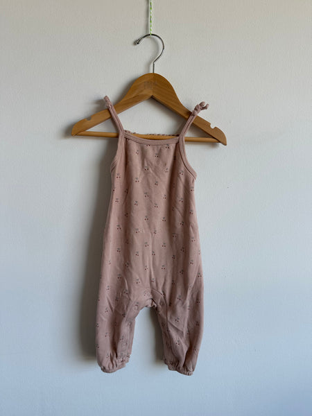Quincy Mae Cherry Tank Romper • 3-6 months