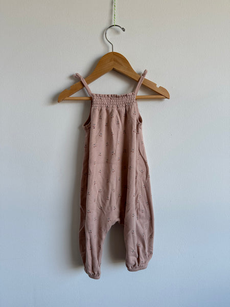 Quincy Mae Cherry Tank Romper • 3-6 months