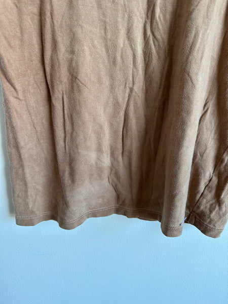 Petits Vilains Brown Tee • 8-9 years