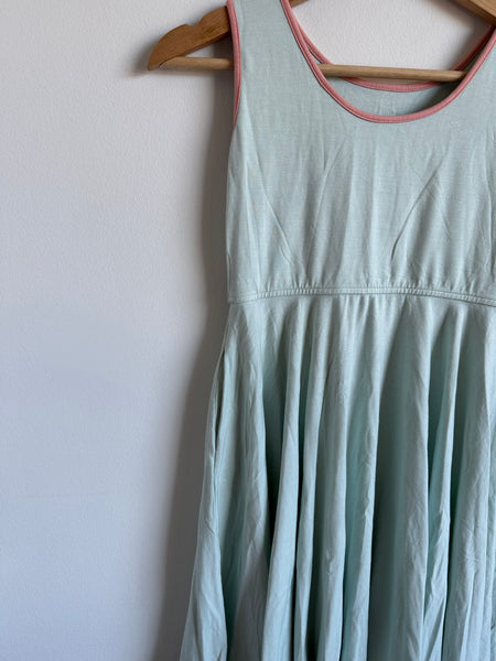 Omi Jo Teal and Pink Trim Tennis Dress •.9-10 years