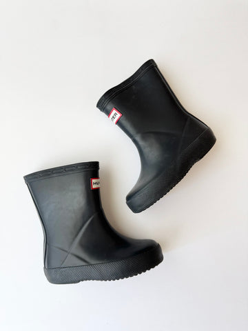 Hunter Black Gumboots • 5c
