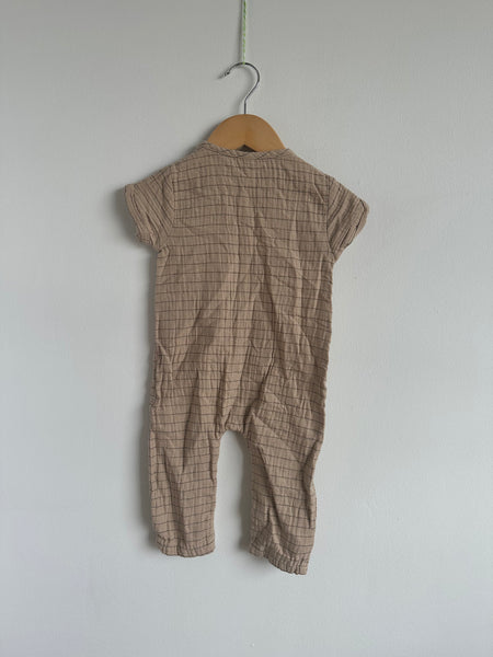 Quincy Mae Lined Short Sleeve Romper • 6-12 months