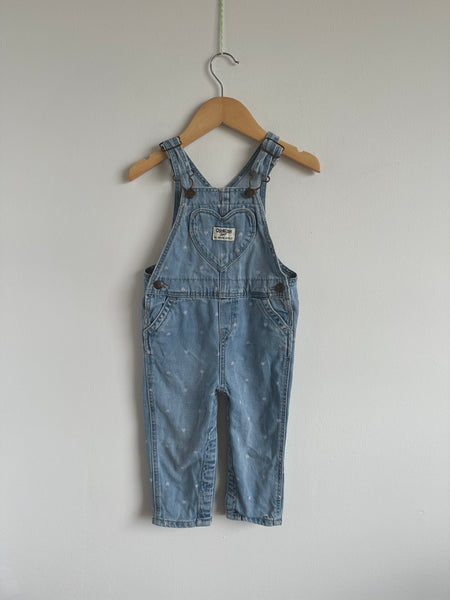 OshKosh Heart Overalls • 18 months