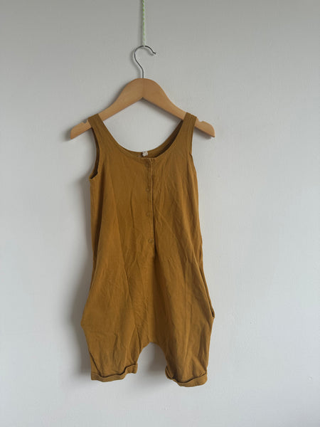 Gray Label Mustard Tank Short romper • 2-3 years