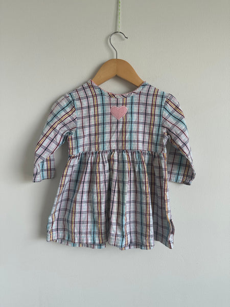 Vintage Please Mum Multicoloured Plaid Dress • 18 month
