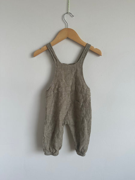 Rylee and Cru Linen Blend Overalls • 3-6 months