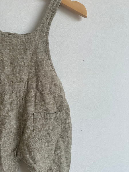 Rylee and Cru Linen Blend Overalls • 3-6 months