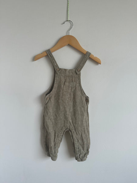 Rylee and Cru Linen Blend Overalls • 3-6 months