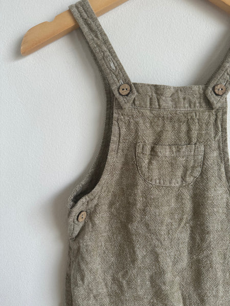 Rylee and Cru Linen Blend Overalls • 3-6 months